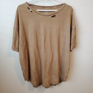 Aerie XL Distressed Boyfriend Tee